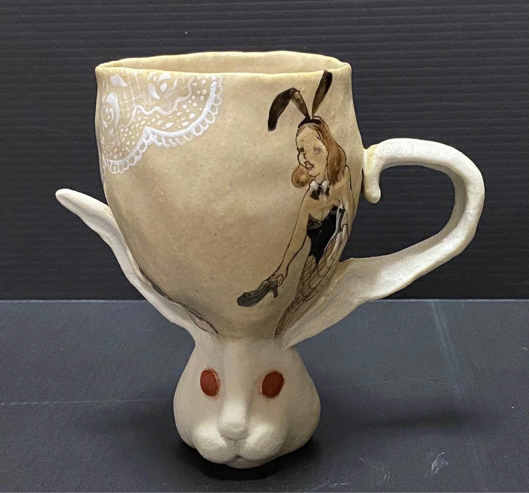 九谷焼 兎 バニーガール カップ 北井真衣