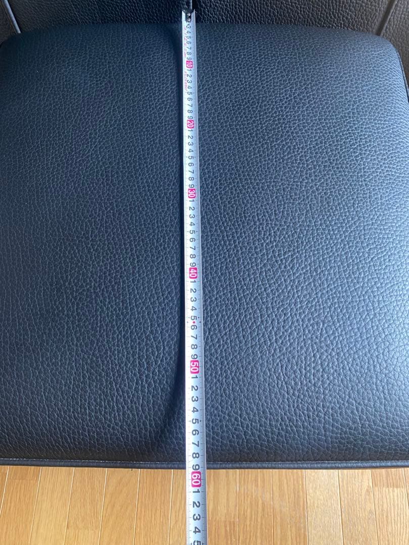 超美品　【ケルビン　ジョルマーニ】オットマン　高級家具　KELVIN 総黒革