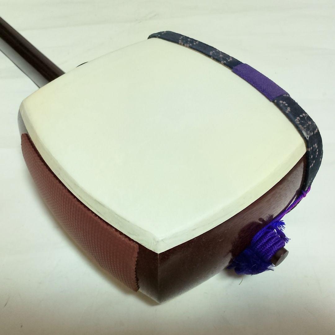 高級 紅木 or 紫檀　中棹三本継　三味線　東さわり付き