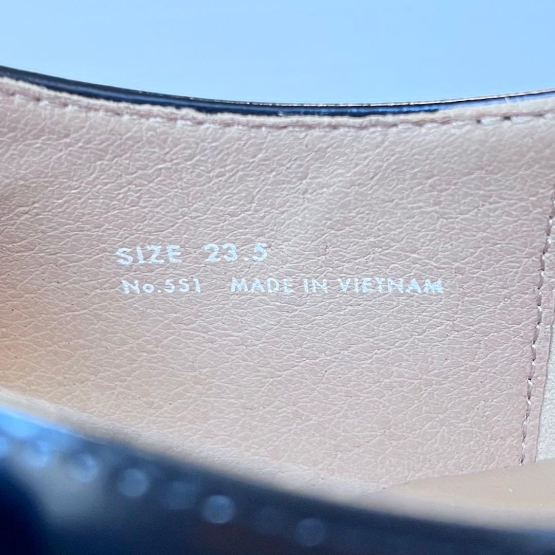 未使用✨ 【 北欧、暮らしの道具店 】 Tストラップシューズ 本革 黒 23.5