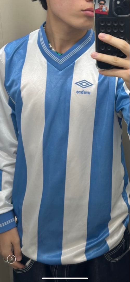 レアUmbro サッカーシャツ　90sロンT