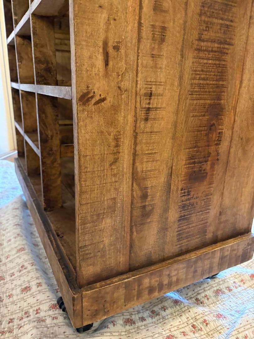 ビンテージ風木製キャビネット 11引き出し