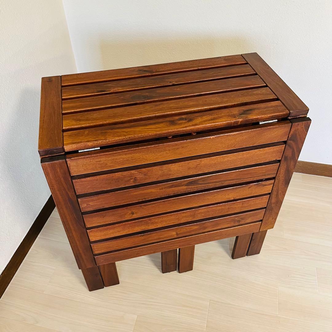 【希少廃盤品】IKEA ÄPPLARÖ エップラロー 折りたたみテーブル