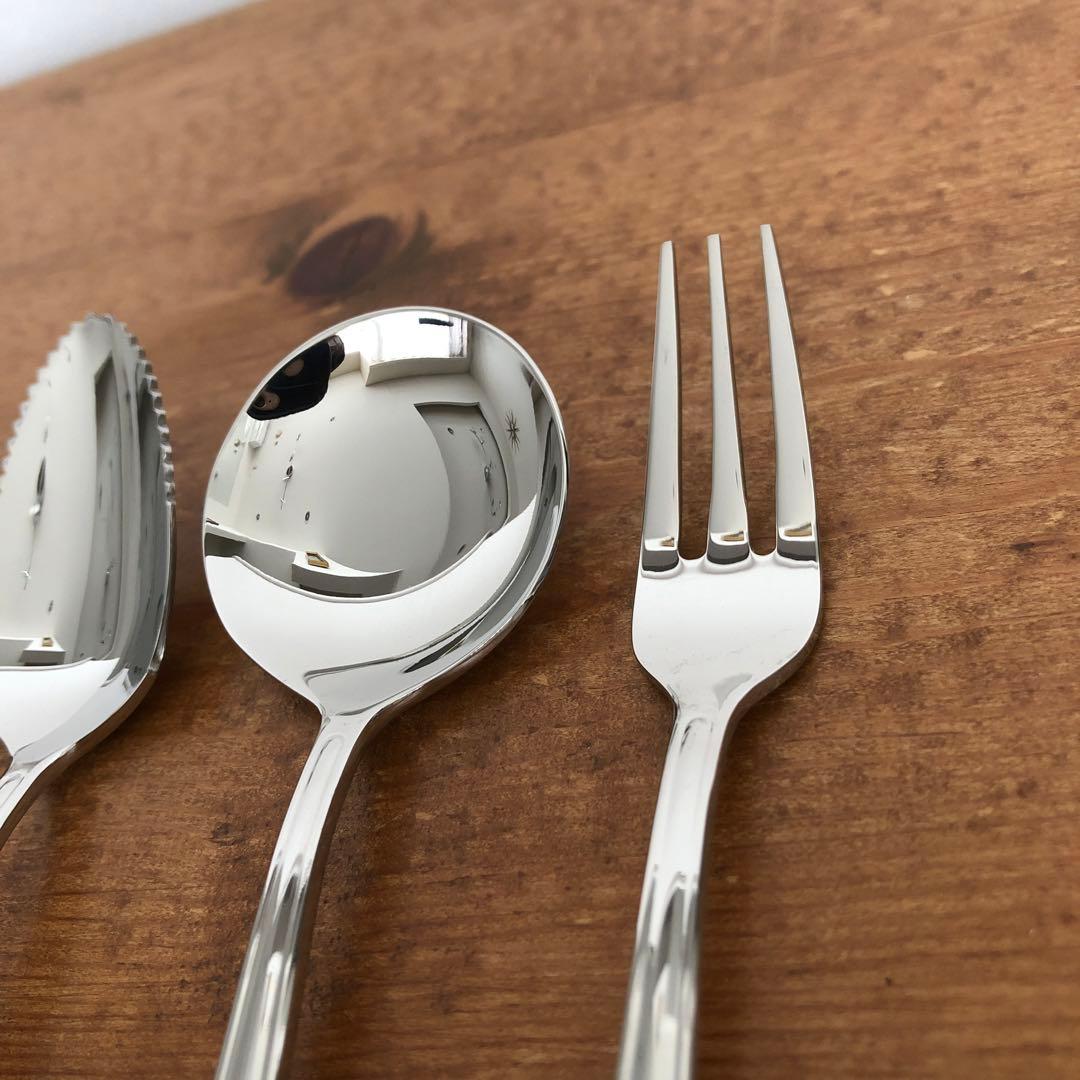 未使用　ラッキーウッド　マリエッタ　カトラリー40本セット　リボン　ハート