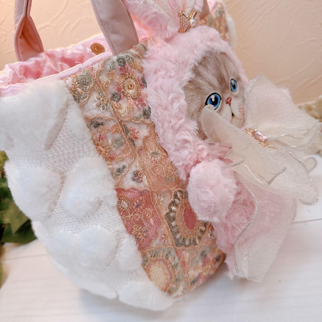 牡*❁様 コヤンイサムチョン♡新作インド刺繍bigローズルミちゃんのファートート