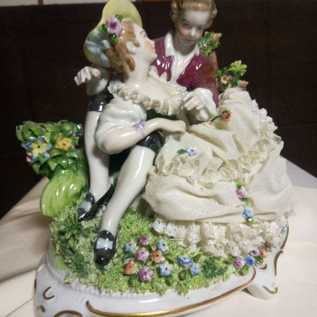 ぽっぽちゃんです。ドイツバッハ窯　陶器レース人形