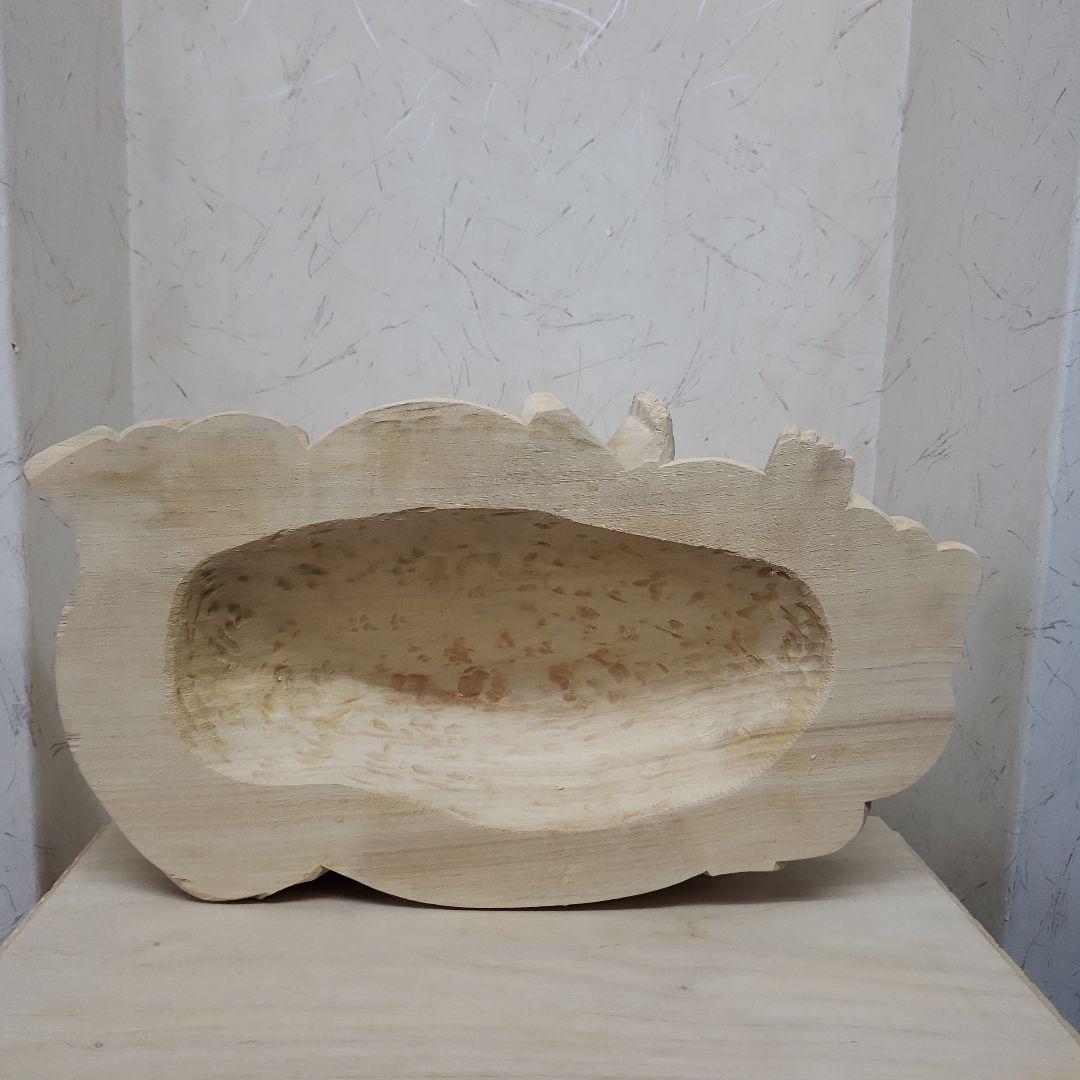 Ｂフライデー　縁起物 七福神楠材１木造り 特上彫り布袋座像★福徳円満 ほていさん