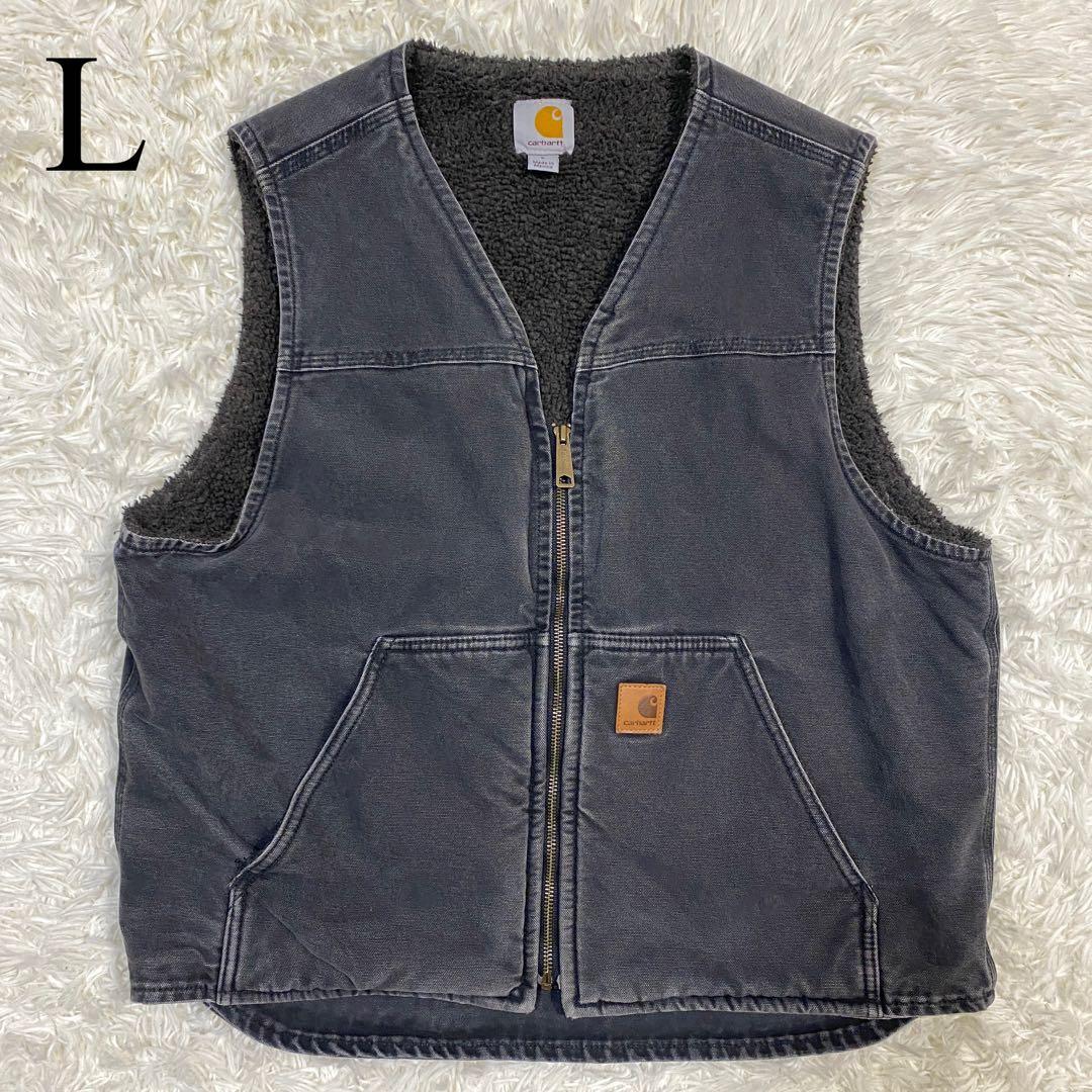 雰囲気◎ carhartt V26 ダックボアベスト　オールブラック
