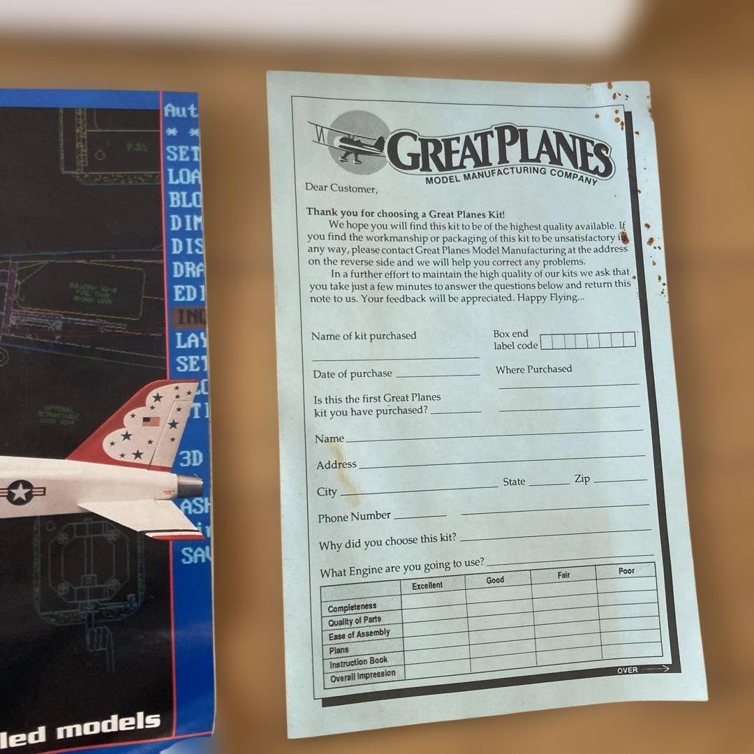 希少！GREAT PLANES SPIRIT 100 USA製 未組立