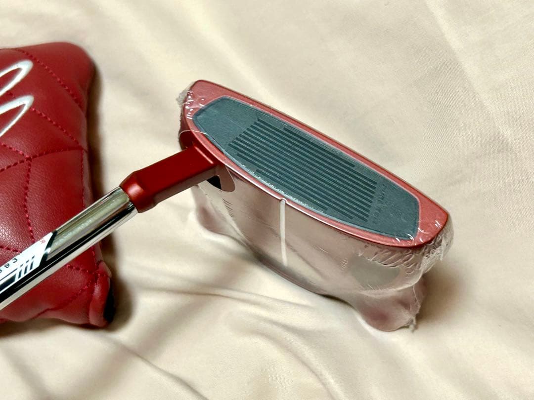 新品 スパイダーRed パター スモールスラント 34インチ カバー付き