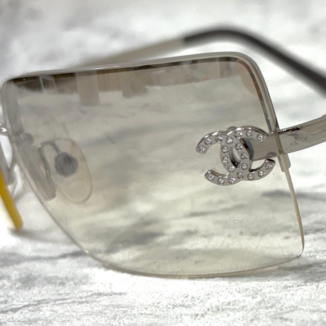 シャネル ココマーク ラインストーン サングラス グラデーション 4092-B