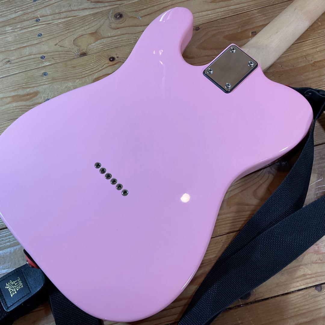 極美品！Play Tech プレイテック エレキギター テレキャスター ピンク