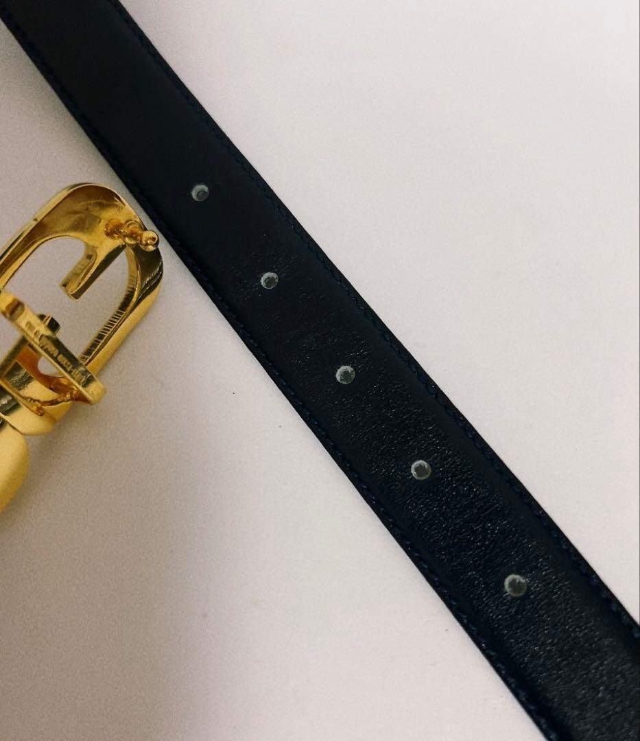 グッチ　GUCCI ベルト　ブラック　GGロゴ　バックル