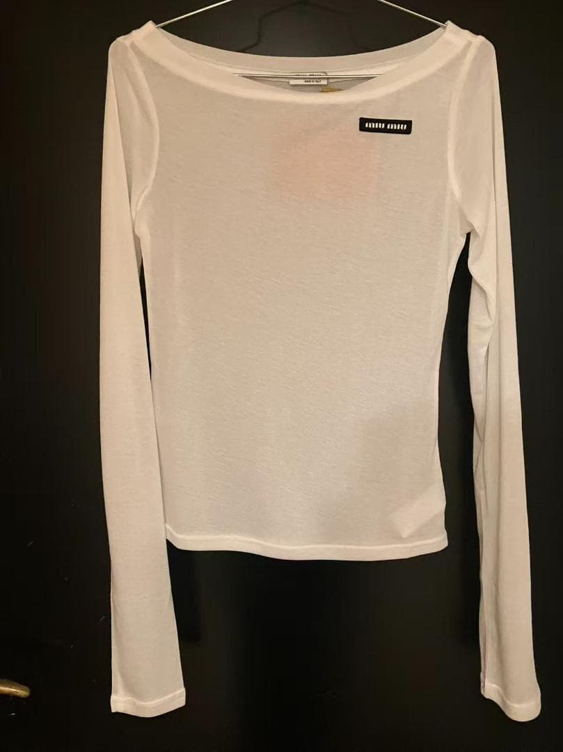 【新品未使用】ロゴ シアー トップス ロンT