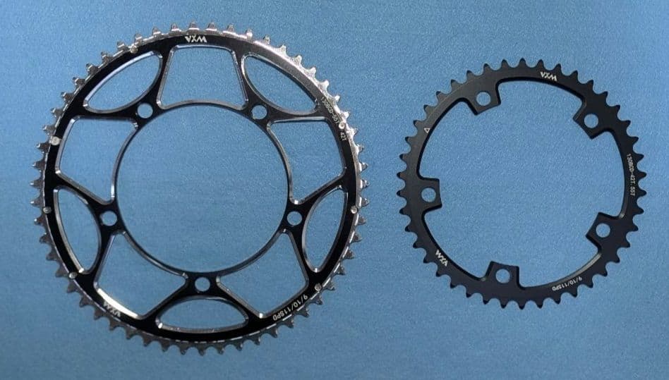 VXM PCD 130mm 5ボルト ダブル用 チェーンリング 55T/42T