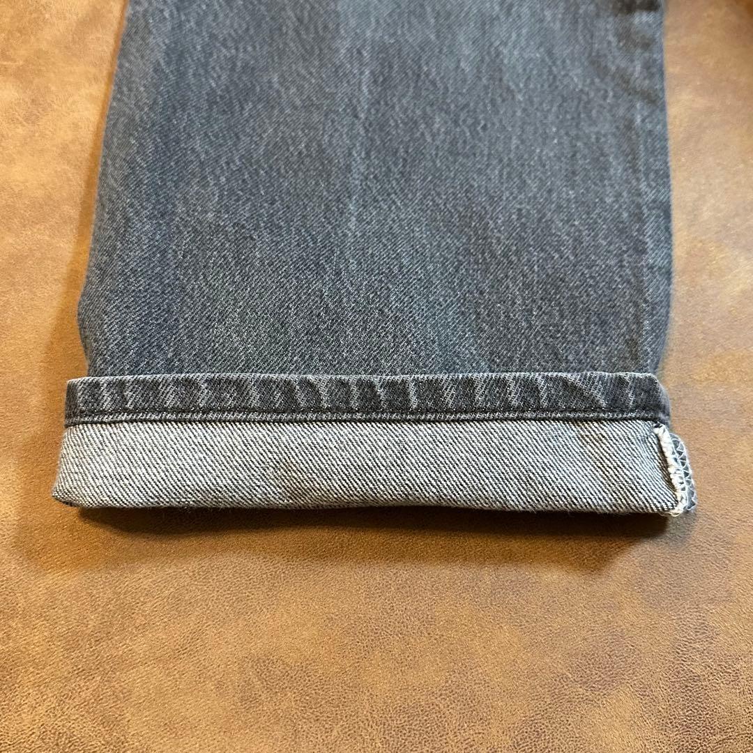 【80s】Levi's 501 先染め アメ製 ブラックデニム W32