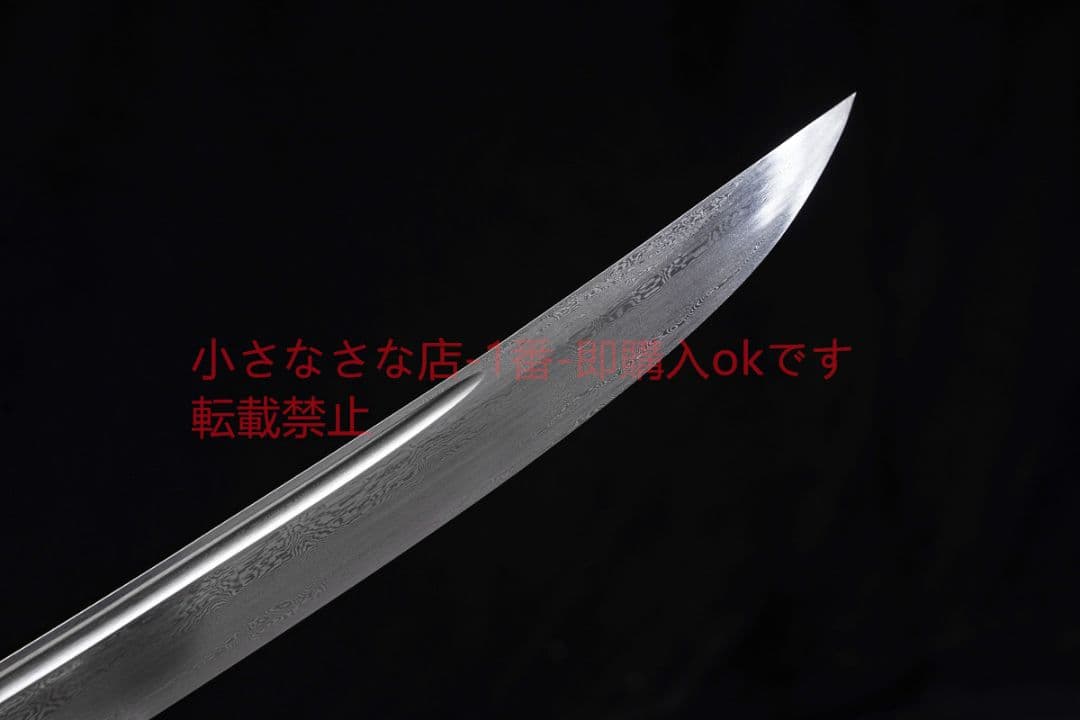 黒金古刀清腰刀百錬模様鋼  古兵器 武具 刀装具 日本刀 模造刀 居合刀