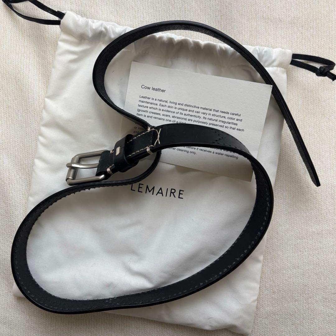lemaire 革ベルト　黒