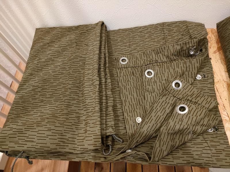 美品　東ドイツ軍　軍幕ポンチョテント 2枚セット