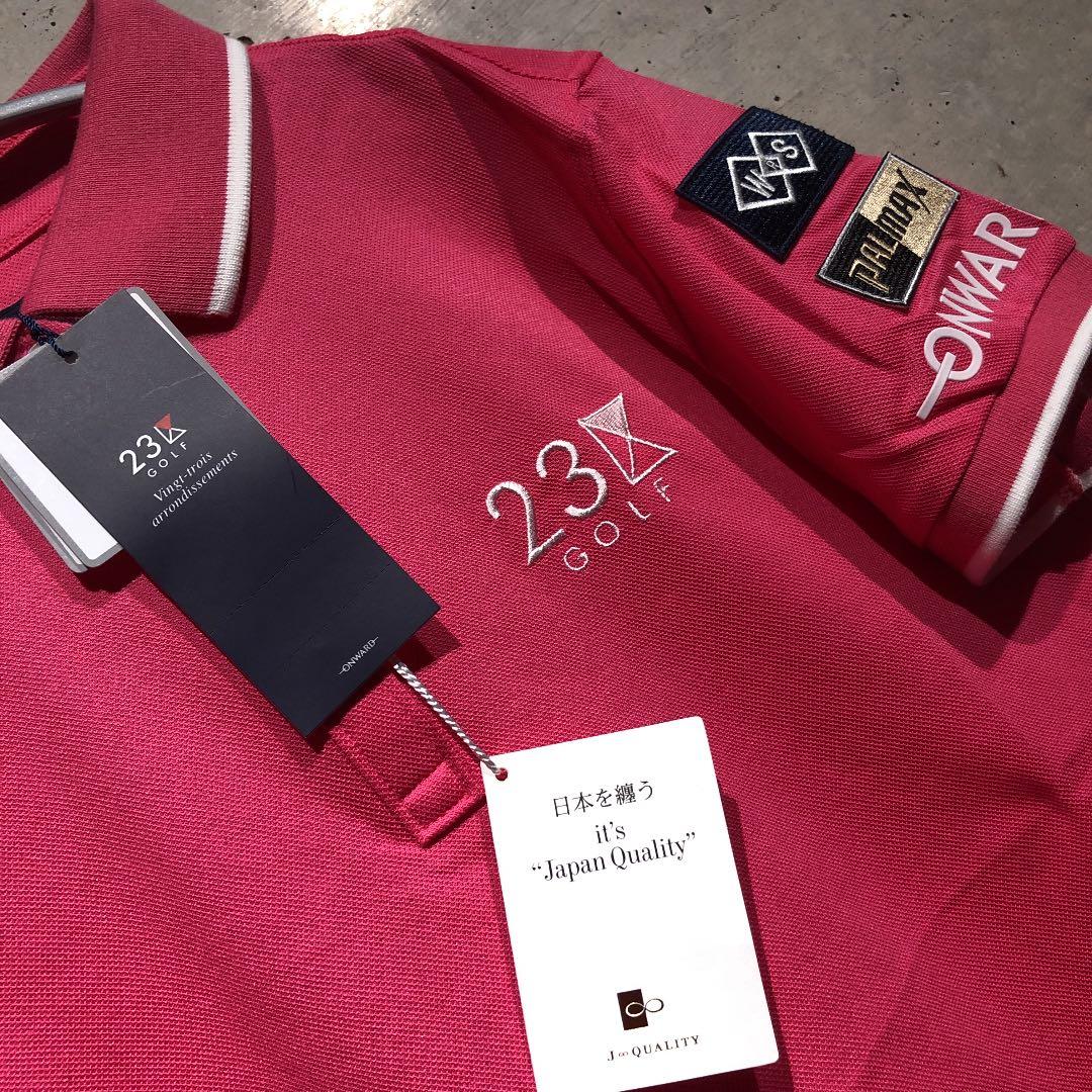 超入手困難 プロ仕様スポンサー契約モデル 新品 23区GOLF ポロシャツ