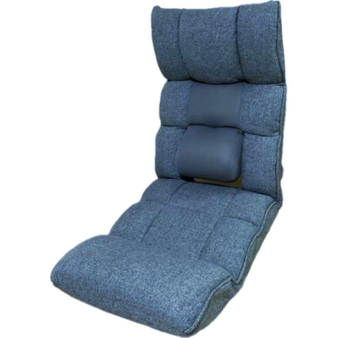 【まめささママ】送料込　腰の神様がくれた座椅子【第１弾プレミアム】グレー