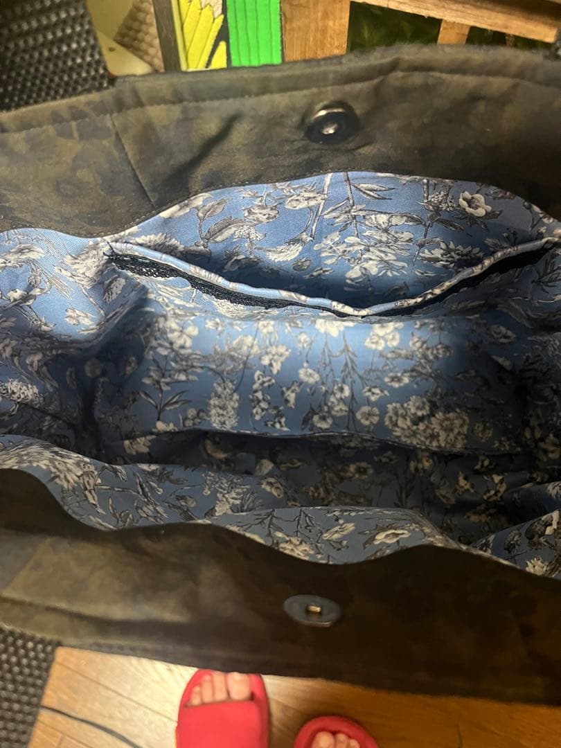 ハワイアンキルト　ハワイアンキルトバッグ　モンステラ　パッチワーク