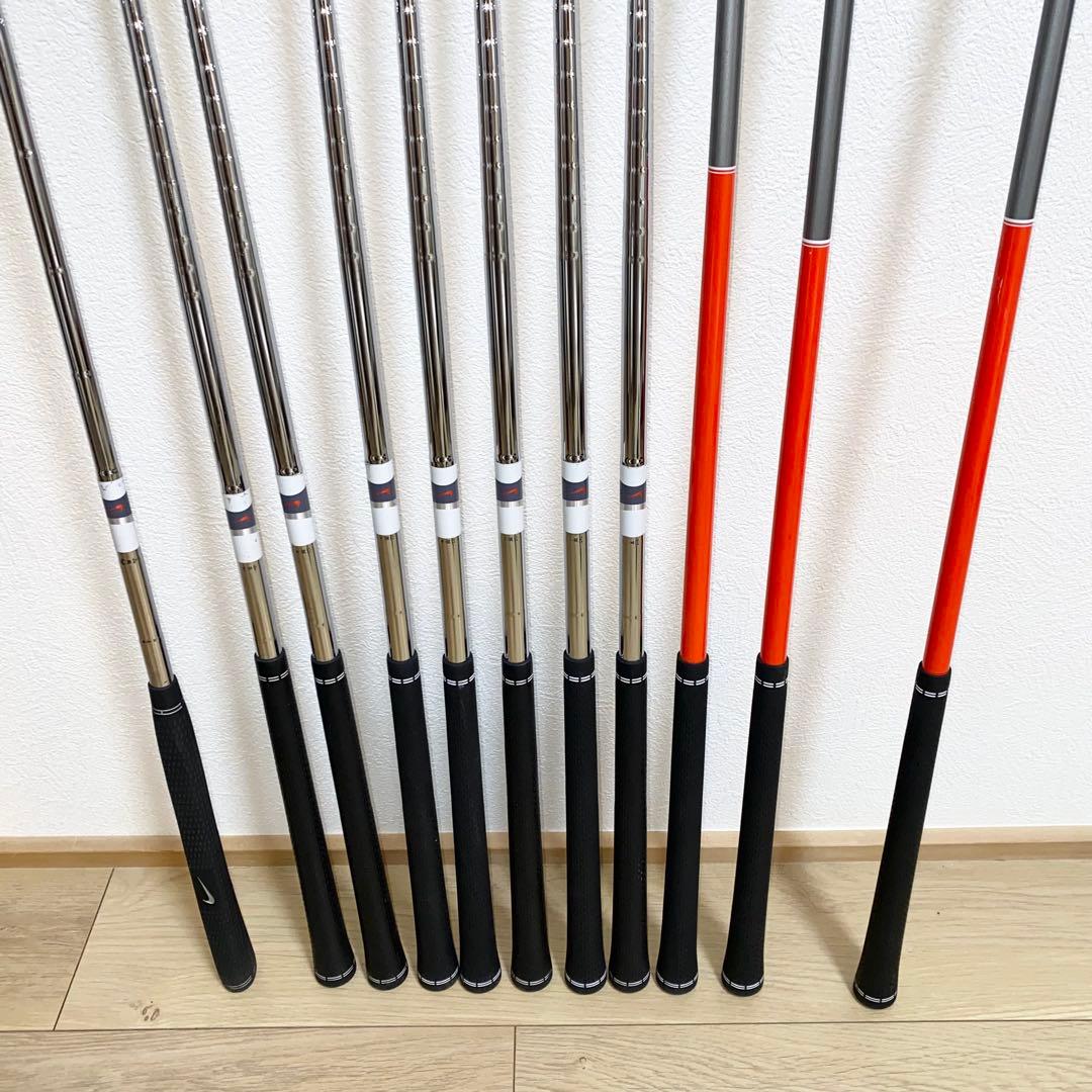 NIKEナイキ ゴルフクラブ 本格フルセット☆初心者 男性右利きキャディバッグ付