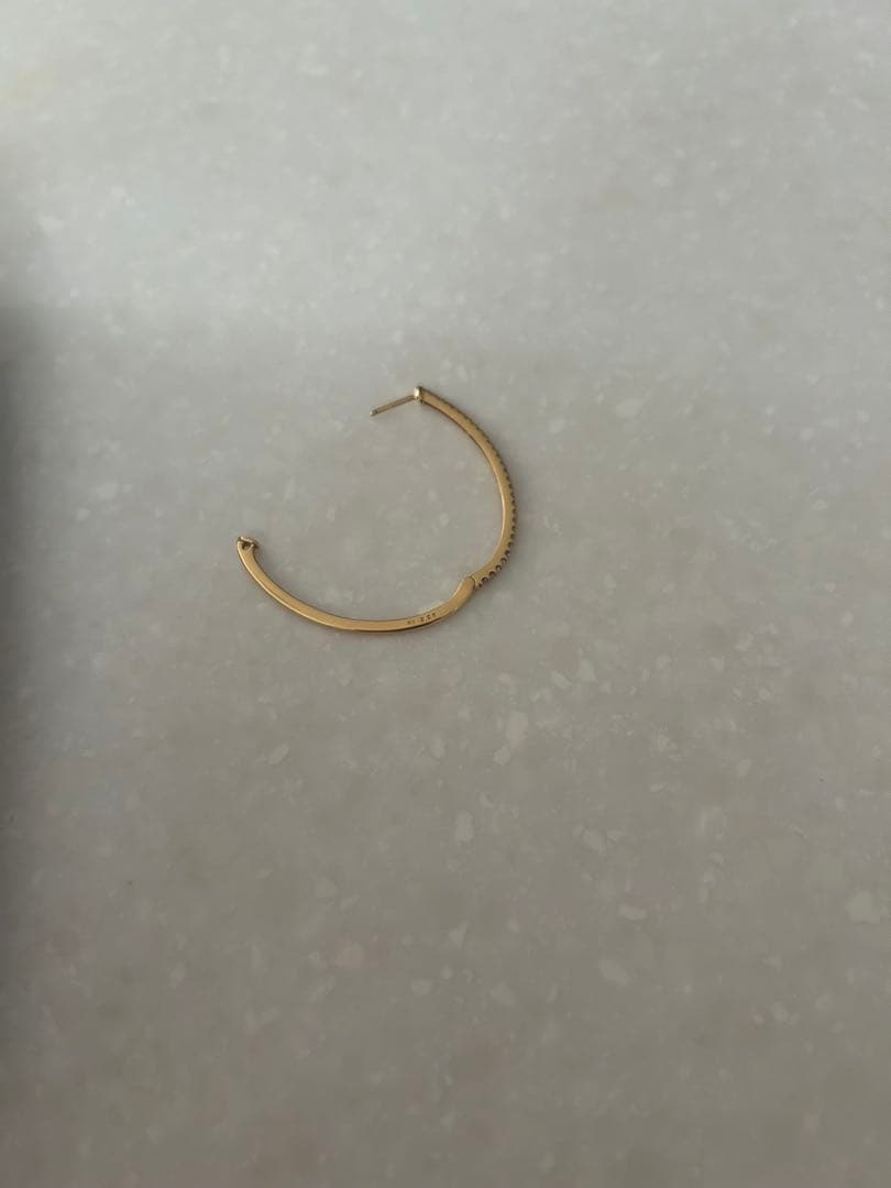 k18ダイヤピアス 片耳