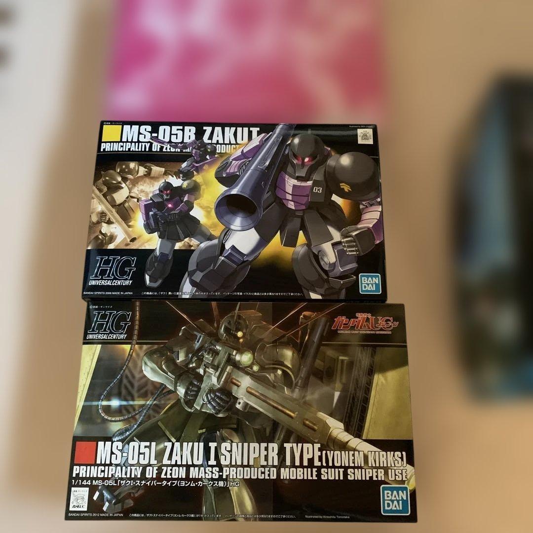 プラモデル ザクⅡ ザクⅠ スナイパー アッガイ