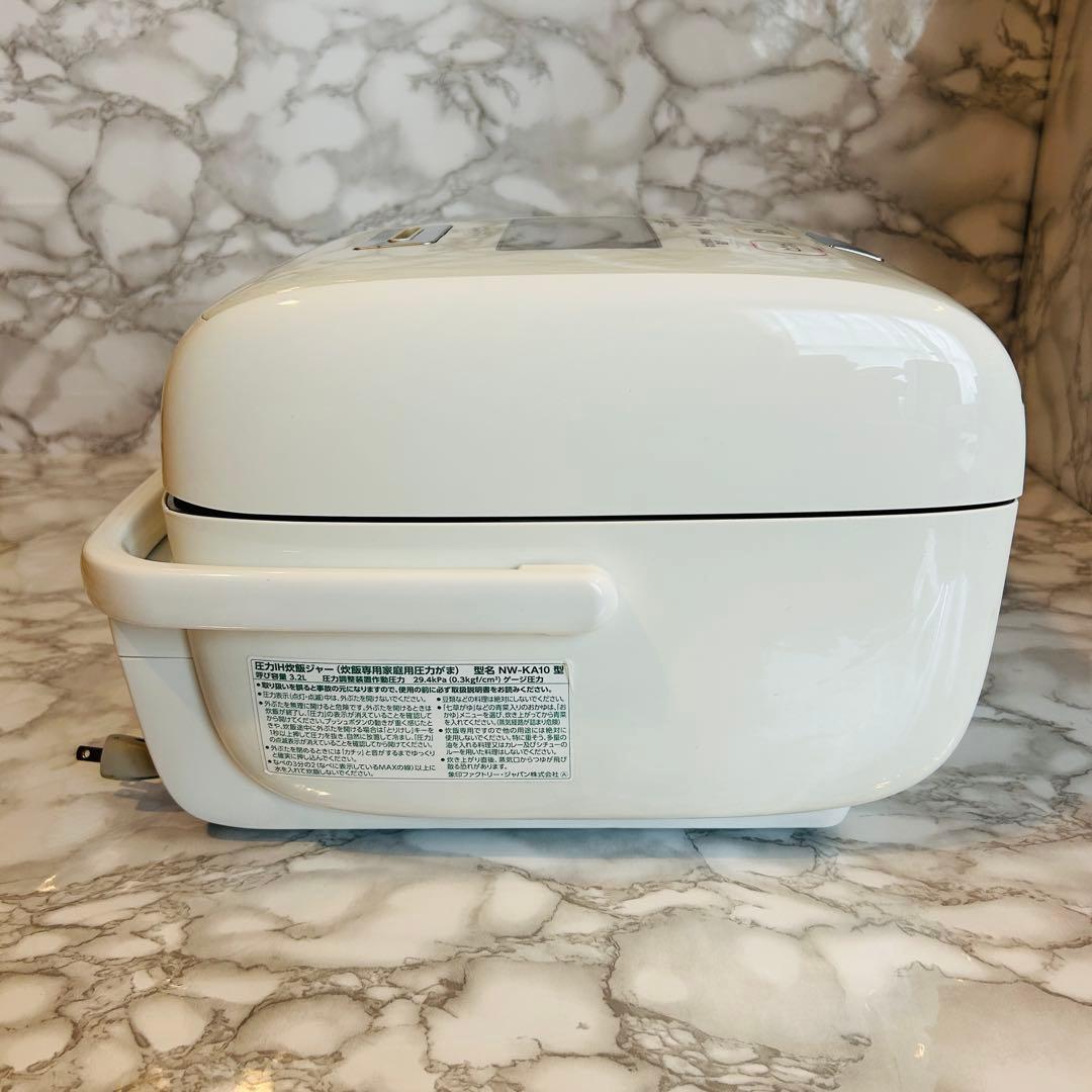 象印 圧力IH炊飯ジャー 炎舞炊き 5.5合炊き NW-KA10-WZ