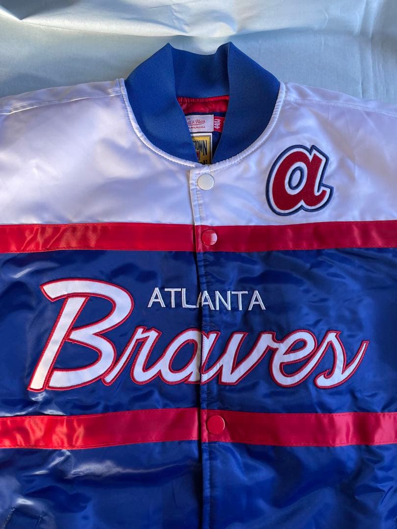 ミッチェルアンドネス　ATLANTA BRAVES スタジャン
