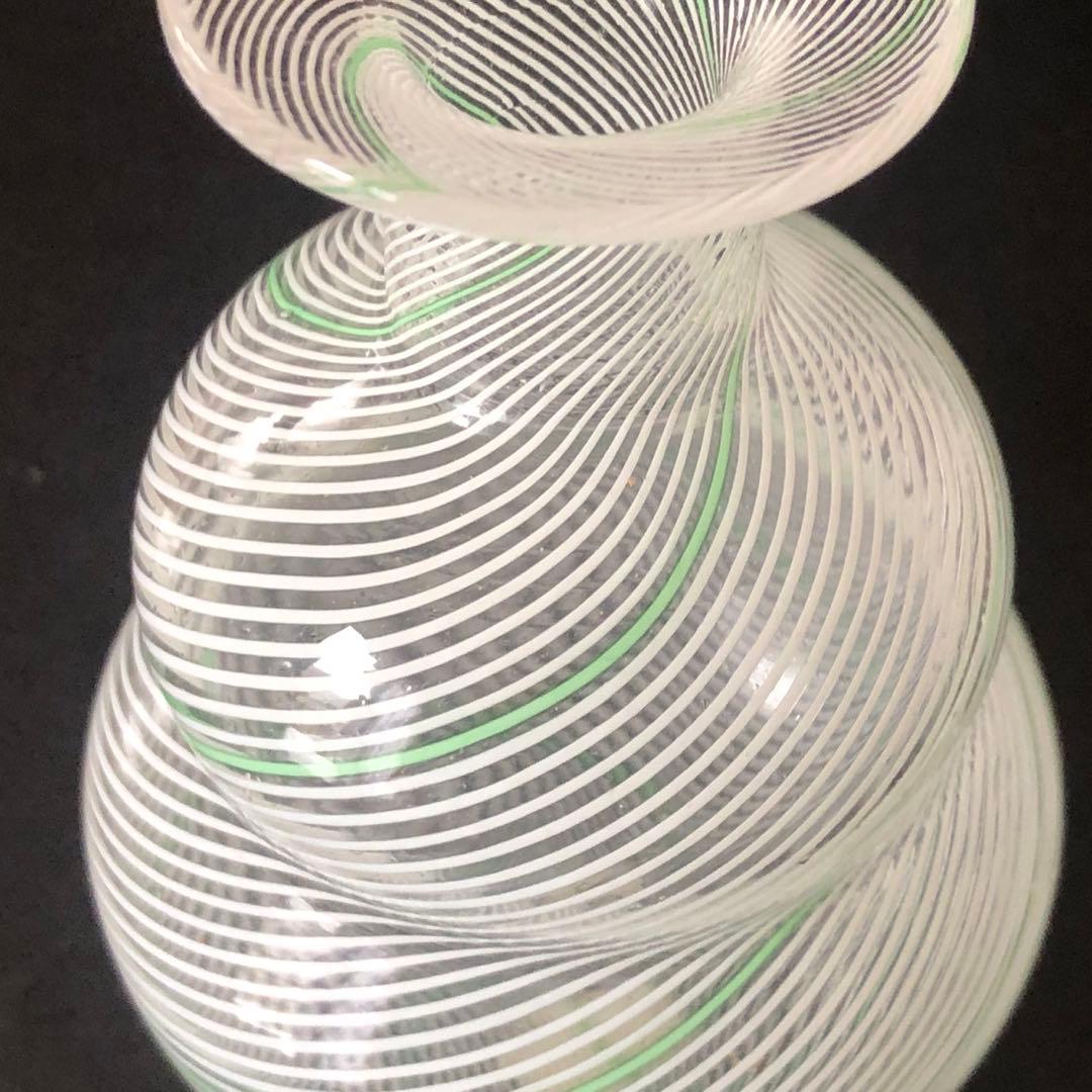 MURANOガラス小花瓶　イタリアヴェネチアンガラス　ヴィンテージ未使用