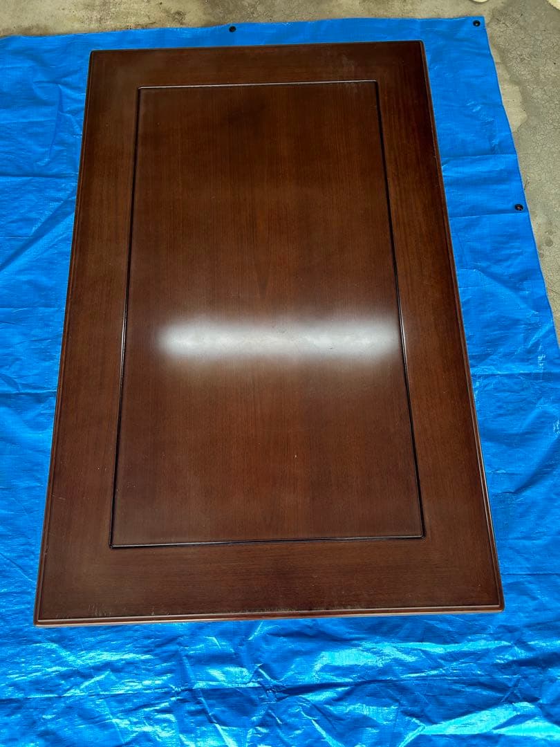 カリモク　アンティークテーブル　ダークブラウン 大きめテーブル