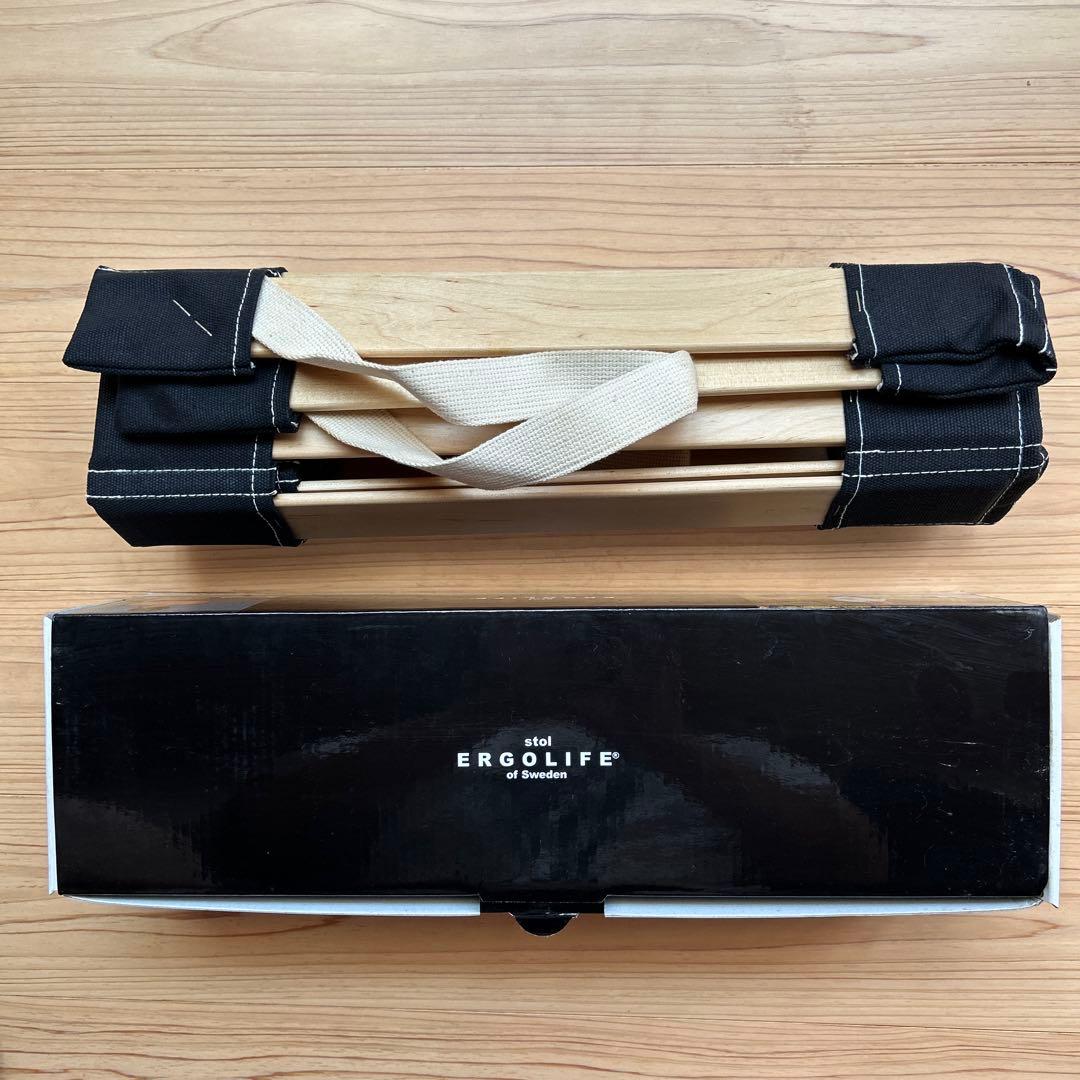 【未使用・箱付き】ERGOlife stol エルゴライフ 折りたたみ式チェア