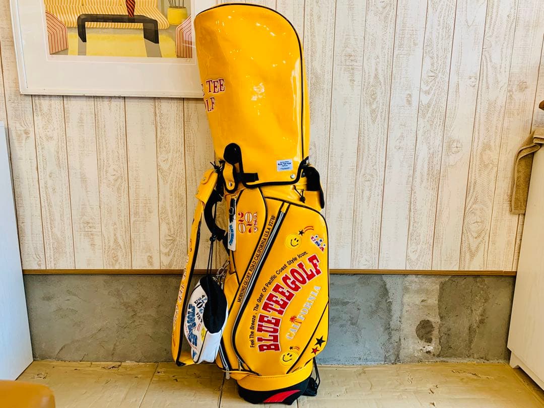 【BLUE TEE GOLF】キャディバッグ 9インチ イエロー