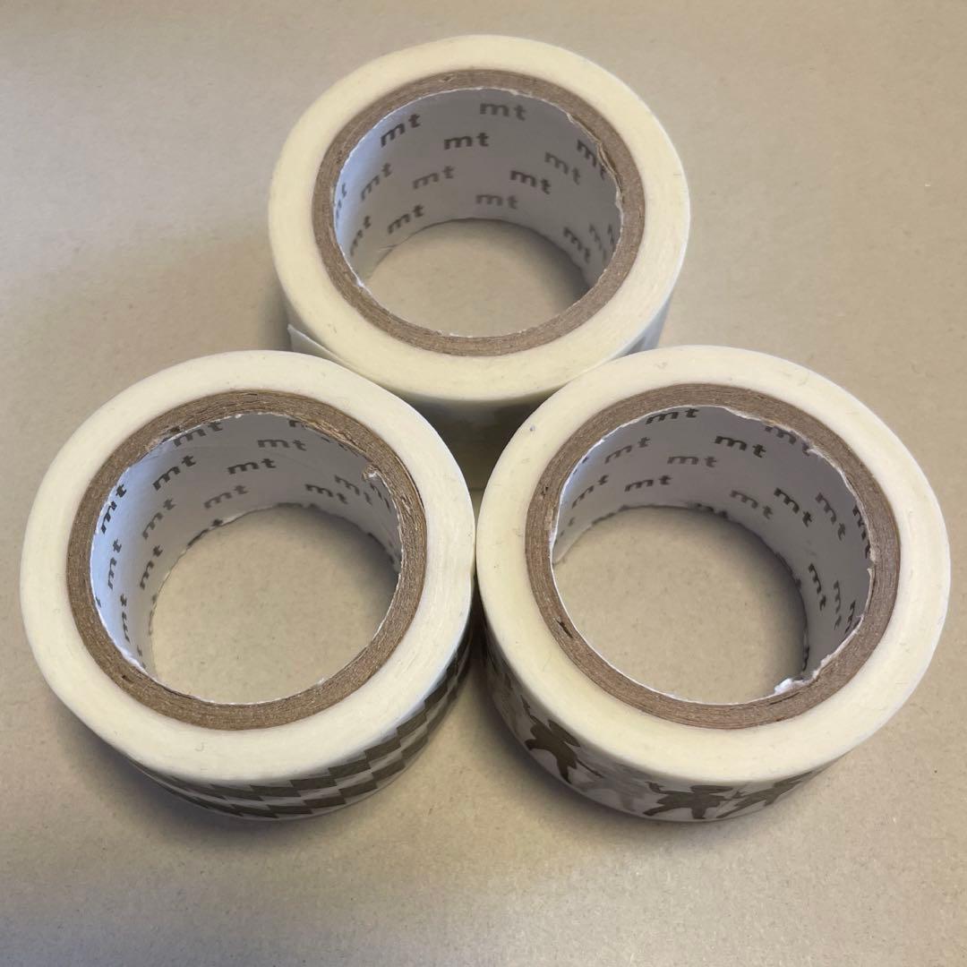 mt ミントデザインズ マスキングテープ 3巻まとめ売り【中古】