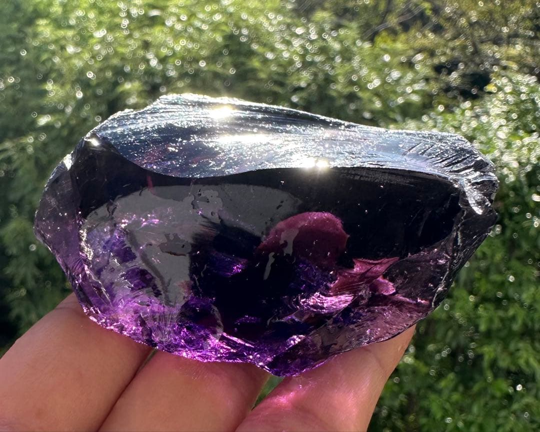 シエラネバダ産アンダラクリスタル原石　紫　パープル レムリアヒーリング瞑想