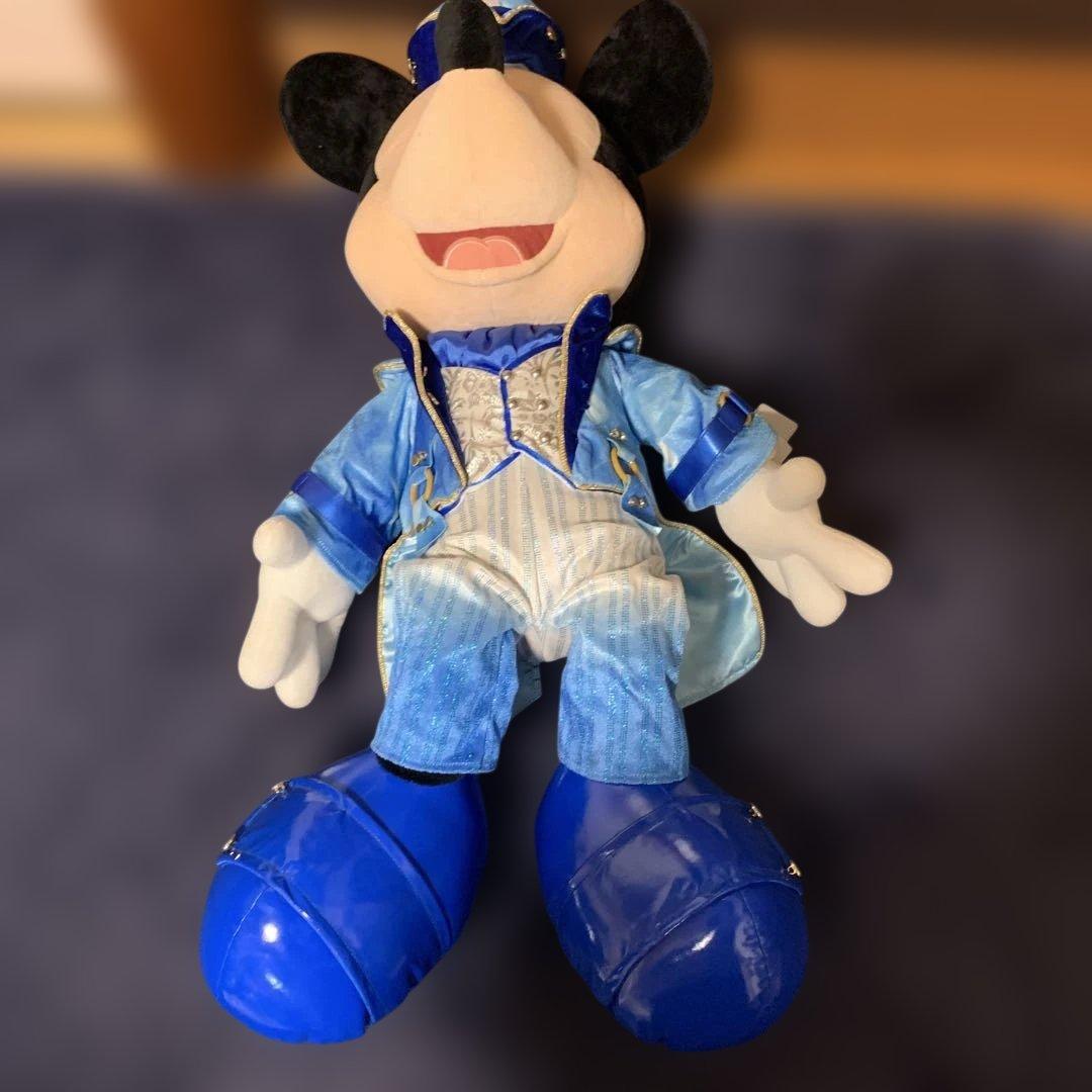 ディズニーシー15周年　ミッキーミニー特大ぬいぐるみ　クリスタルウィッシュ