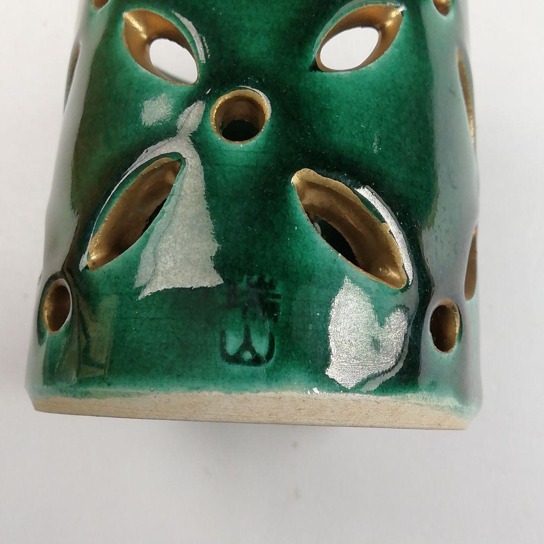 Ｔ８９５　蓋置　『七宝透　蓋置』『加賀瑞山 造』　共箱　茶道具