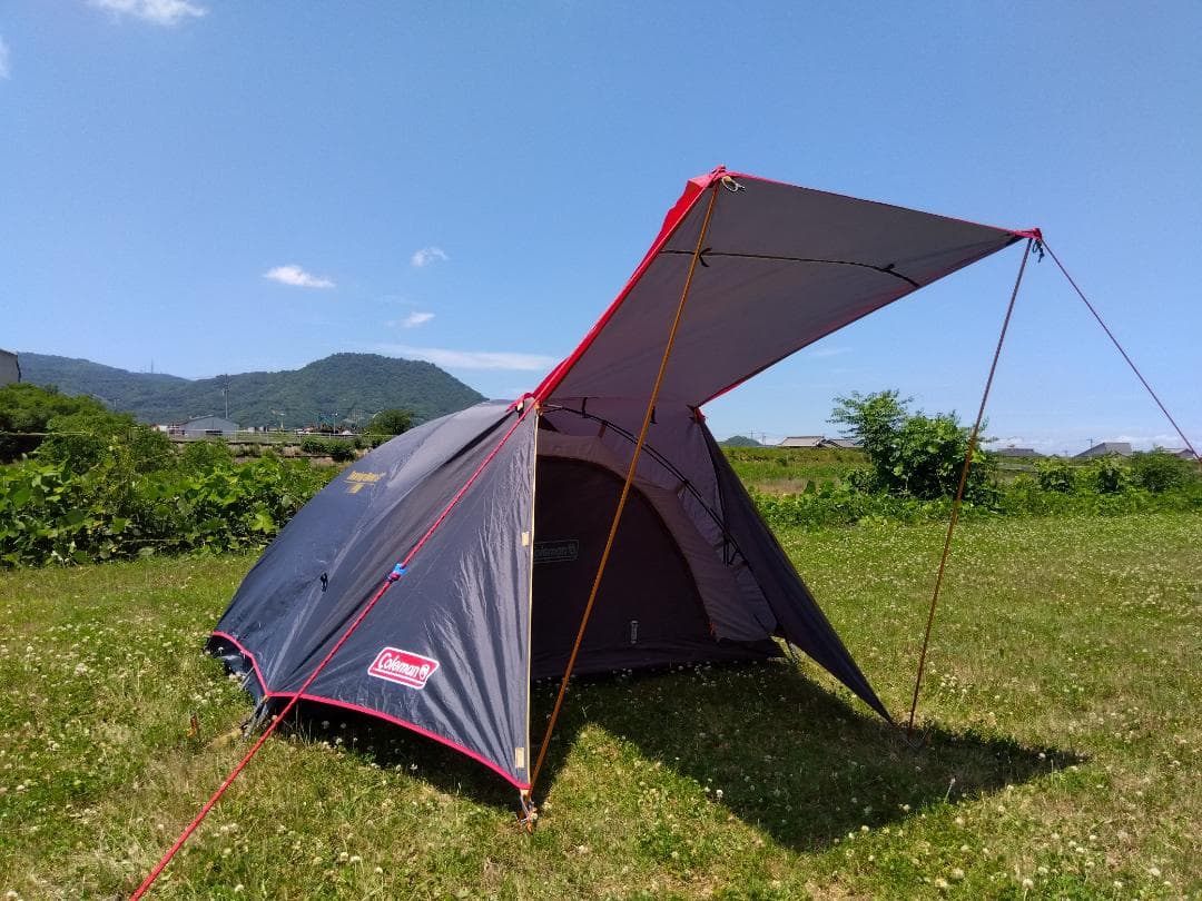 ☆とても綺麗☆限定色グレー×レッド☆コールマン☆ツーリングドームST☆テント☆