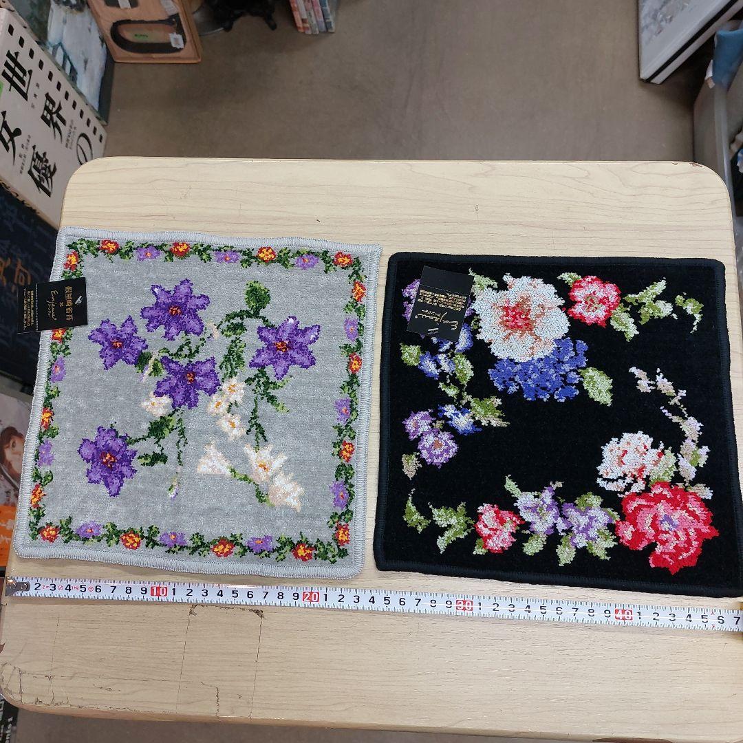 アーンジョー ハンカチ 花柄 10枚 未使用 長期保管品 多少の傷 汚れあり