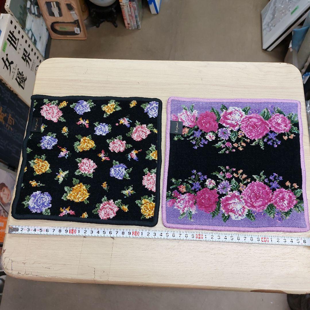 アーンジョー ハンカチ 花柄 10枚 未使用 長期保管品 多少の傷 汚れあり