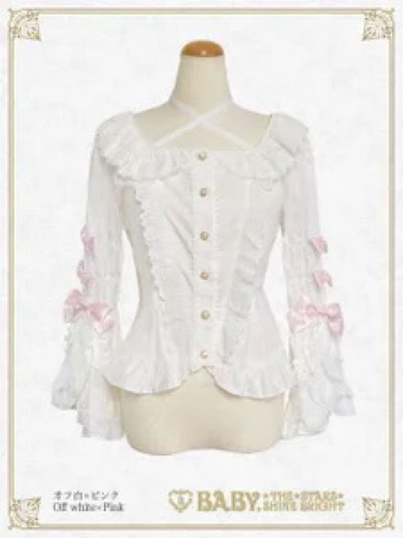 BABY Bonbon Parfum ブラウス　ピンク　姫袖