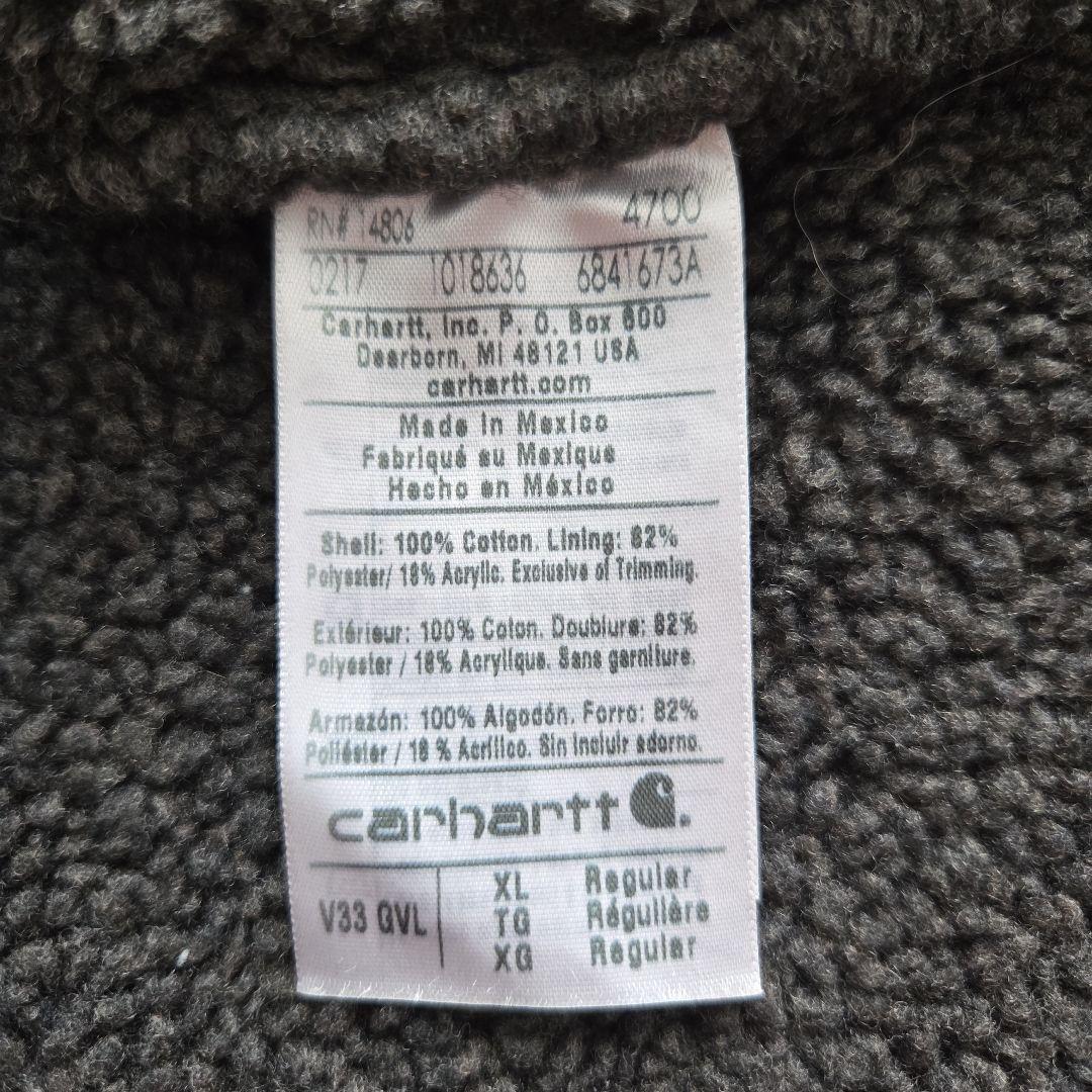 Carhartt ダックベスト XL 裏ボア　グレー　 状態良好