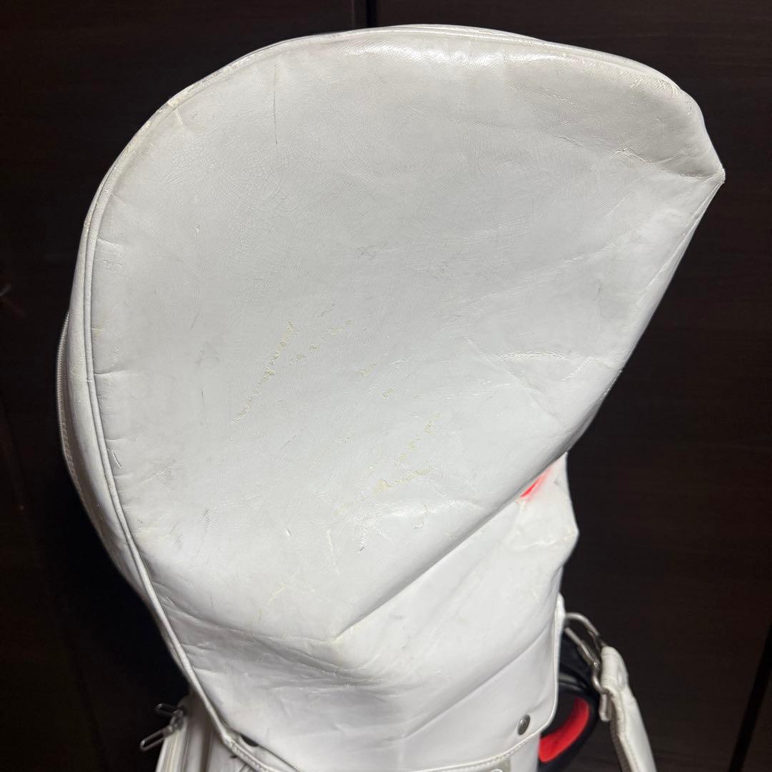 Nike キャディバッグ ゴルフバッグ ホワイト グレー レッド