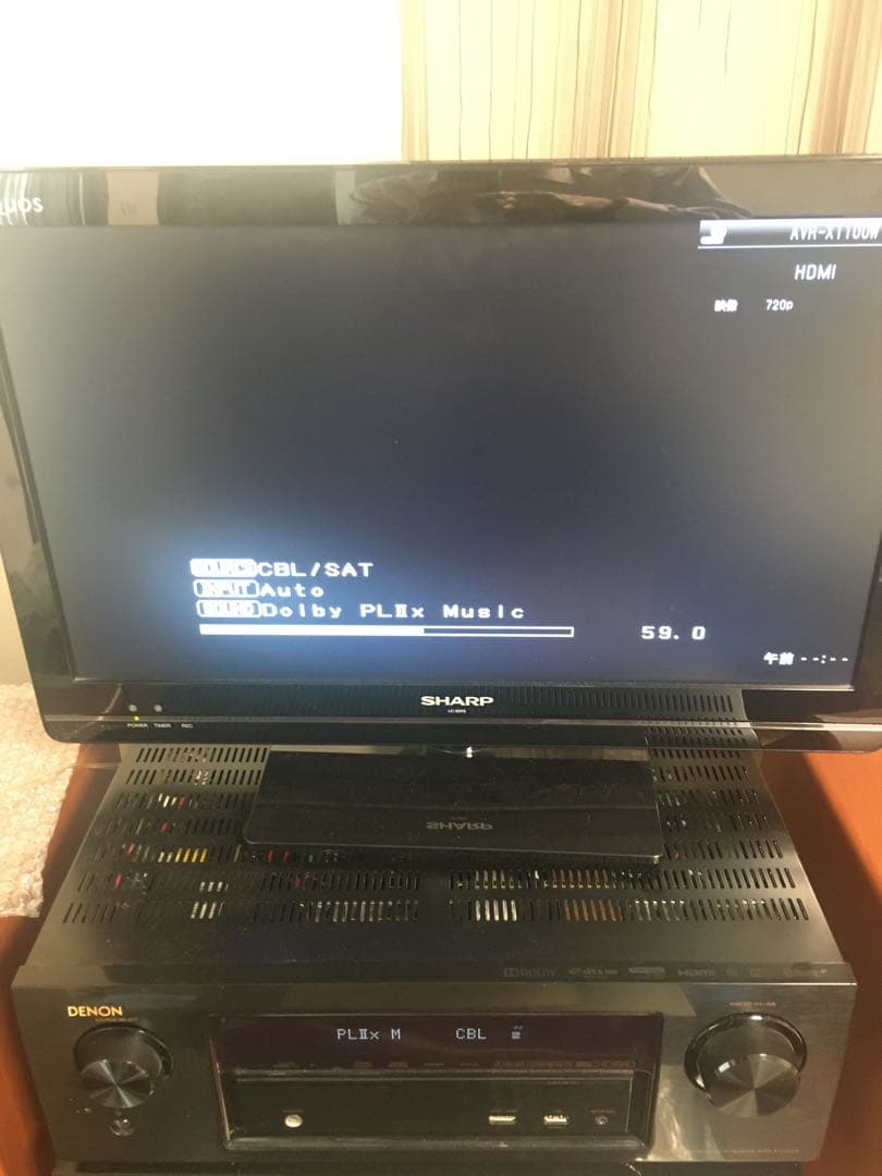 実動品デノン7.2chAVR-X1100W-K Bluetooth／ハイレゾ対応