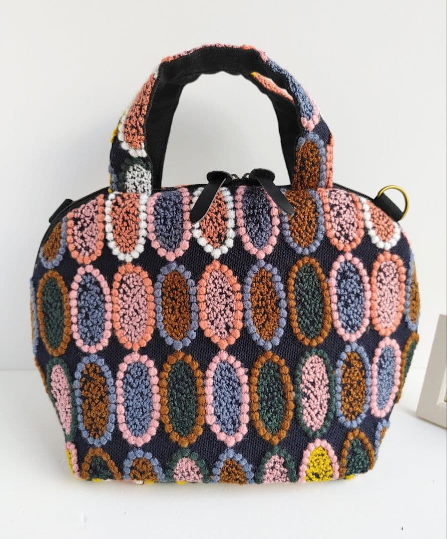 ミナペルホネン 超レア ピンクミッスク ミニサイズファスナーバッグ②