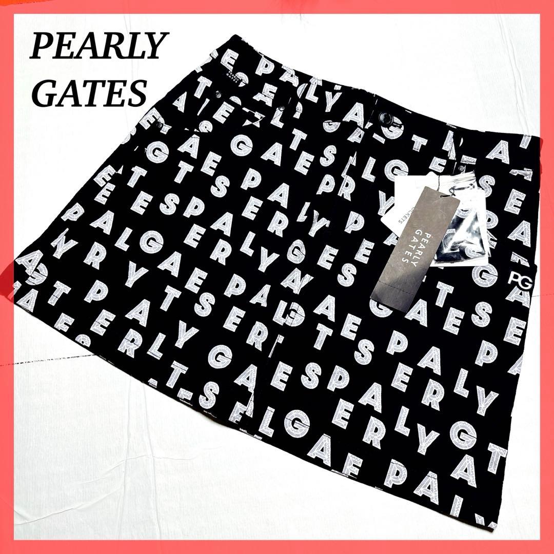 新品タグ付 パーリーゲイツ レディースゴルフウェア ストレッチスカート 総柄 M