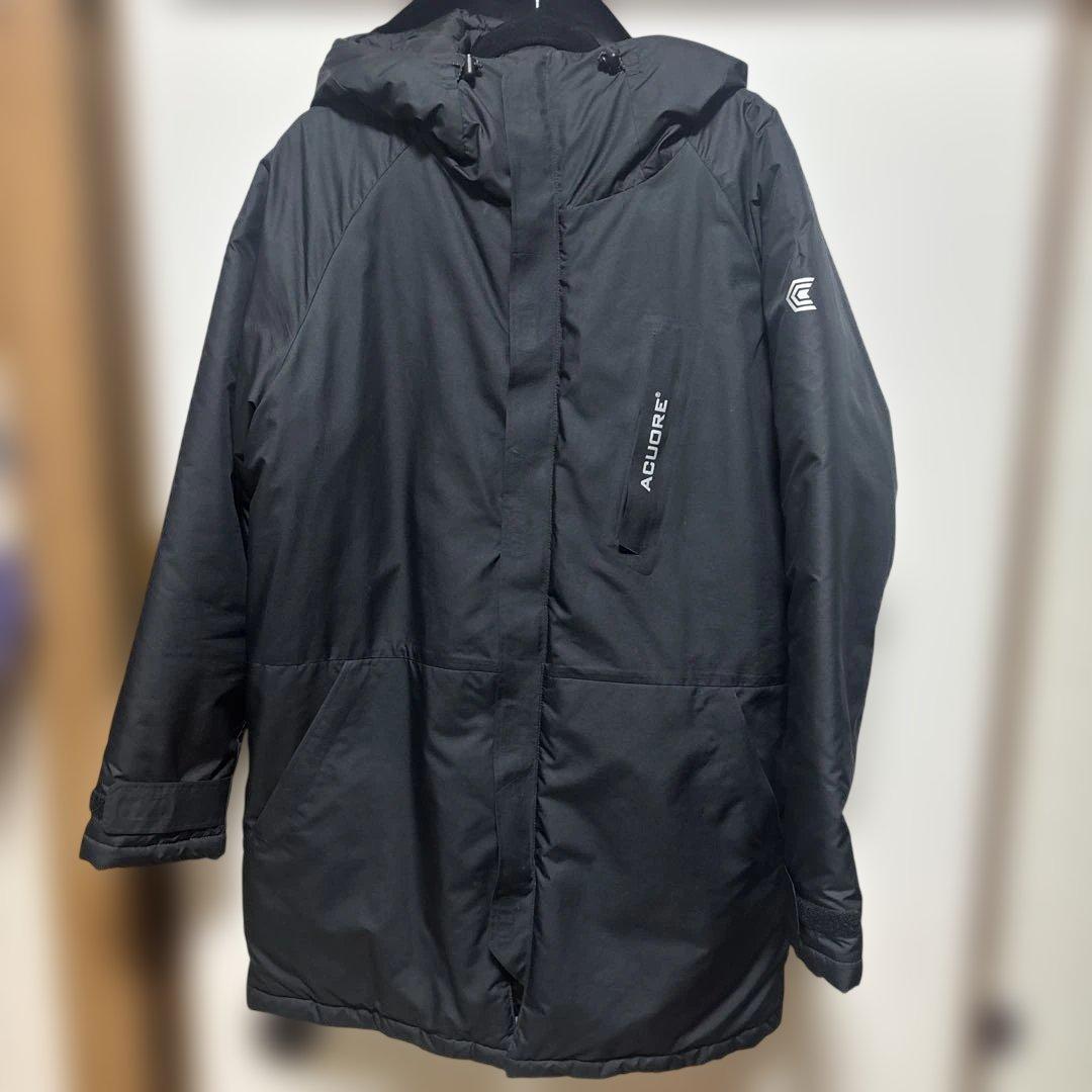ACUORE ブラック ベンチコート Lサイズ　アクオレ