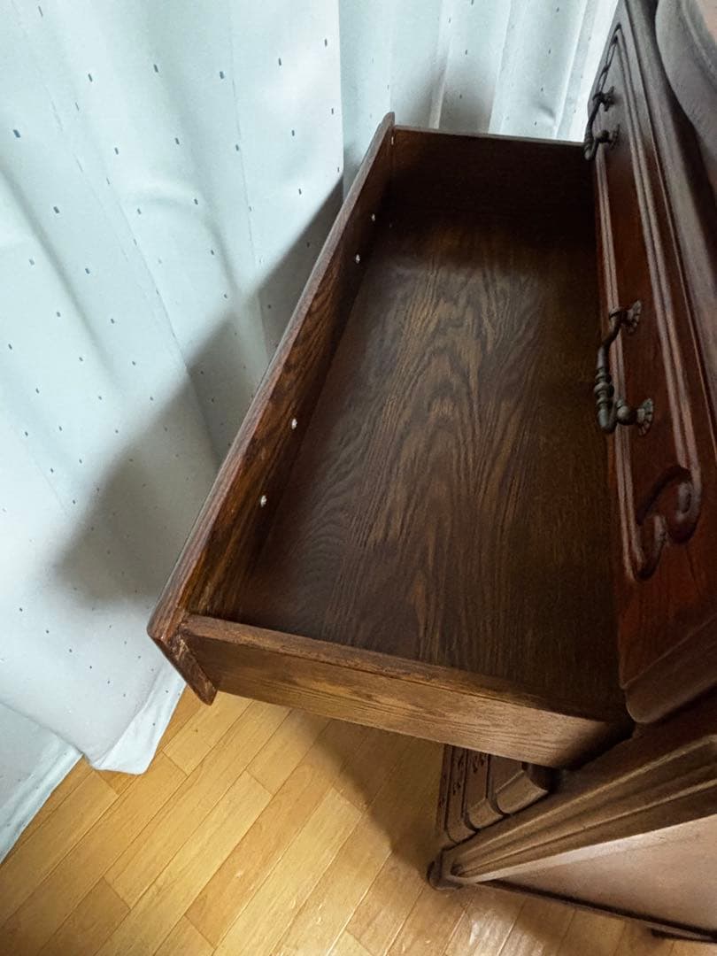 ルーマニア製 6段チェスト チェスト 輸入家具 家具 クラシック　猫脚